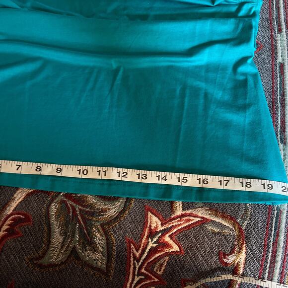 Banana Republic Womens Luxe Touch Tank Top Size L Green Satin Trim - Picture 7 of 8